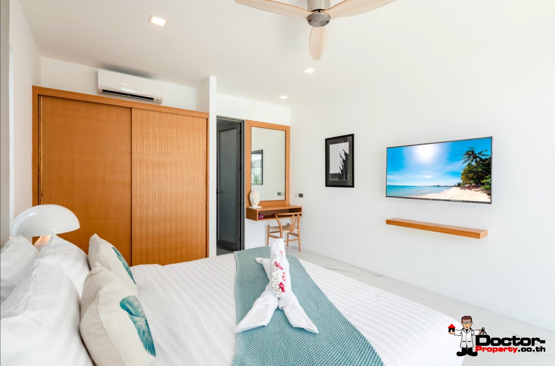 3 Bedroom Beachfront Villa in Bang Kao, Koh Samui – For Sale