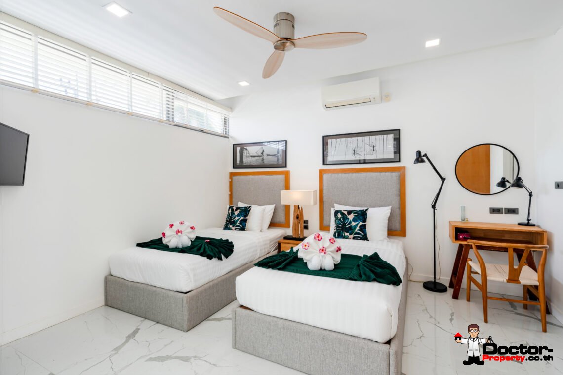3 Bedroom Beachfront Villa in Bang Kao, Koh Samui – For Sale