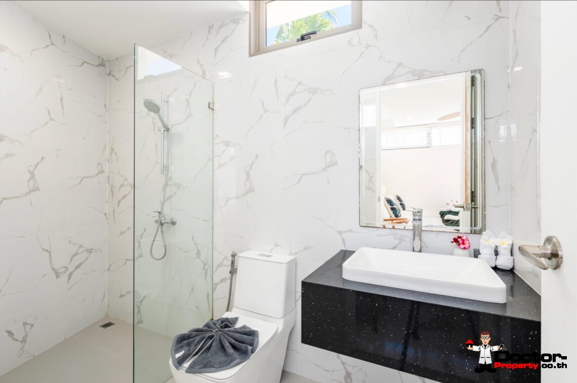 3 Bedroom Beachfront Villa in Bang Kao, Koh Samui – For Sale