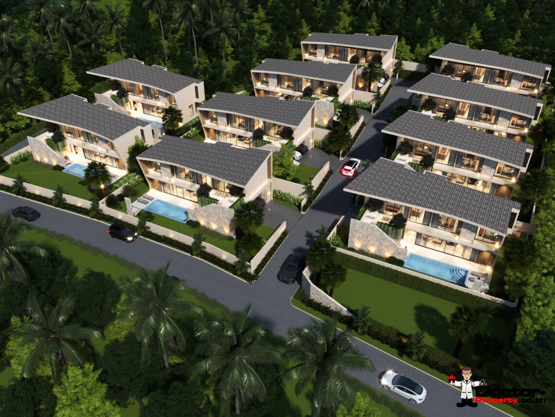 Luxury 3 Bedroom Pool Villa in Lamai, Koh Samui – For Sale