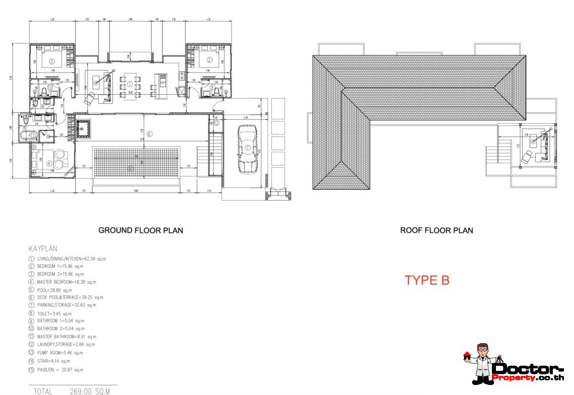 Modern 3 Bedroom Pool Villa in Chaweng, Koh Samui – For Sale