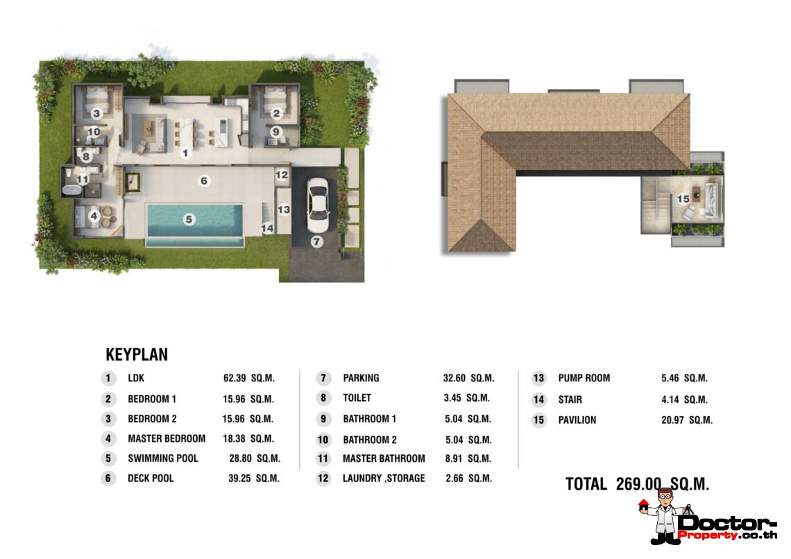 Modern 3 Bedroom Pool Villa in Chaweng, Koh Samui – For Sale