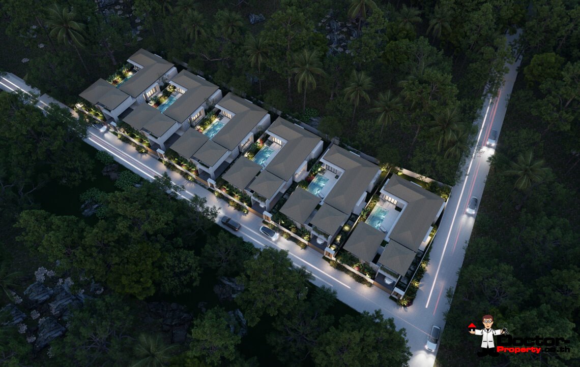 Modern Tropical 3 Bedroom Pool Villa in Lamai, Koh Samui – For Sale