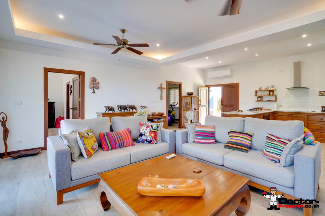 4 Bed Pool Villa with Sea View – Taling Ngam, Koh Samui – For Sale