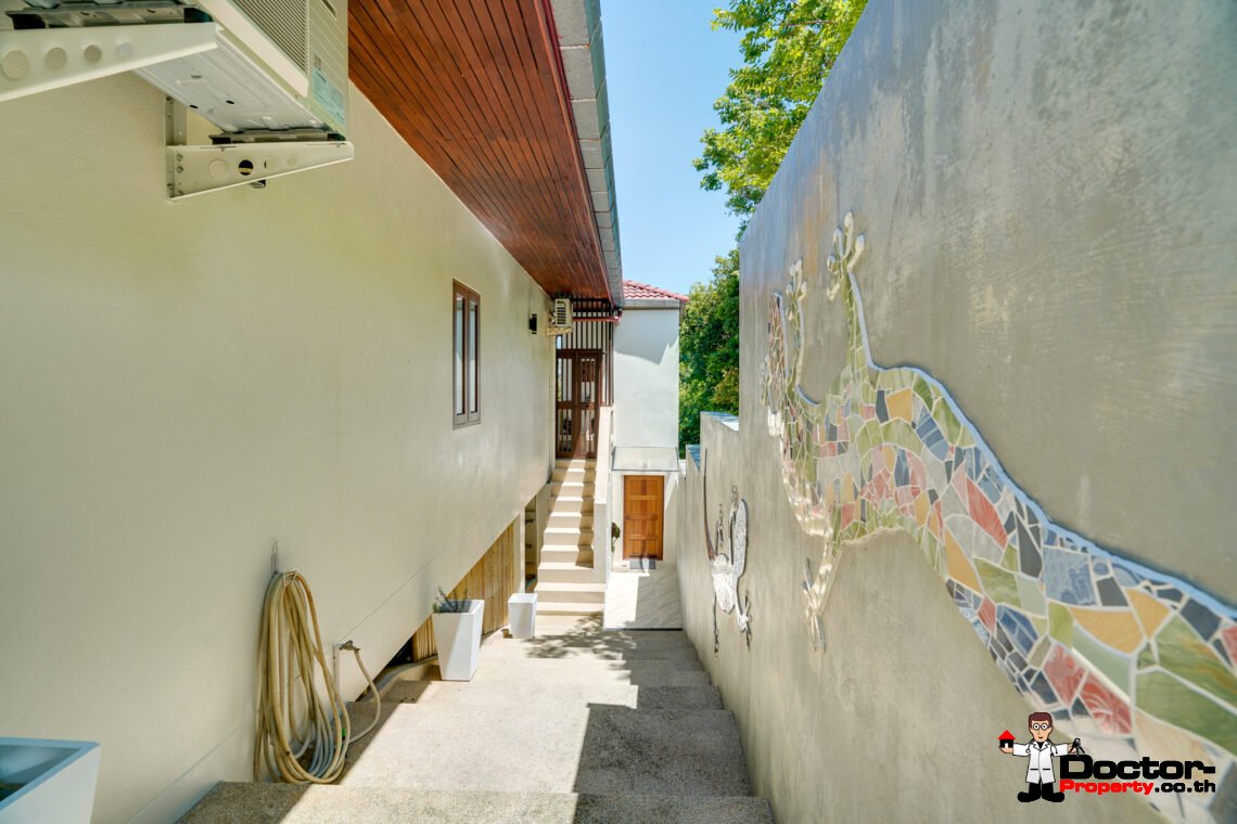 4 Bed Pool Villa with Sea View – Taling Ngam, Koh Samui – For Sale