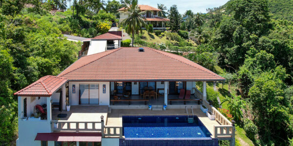 4 Bed Pool Villa with Sea View – Taling Ngam, Koh Samui – For Sale