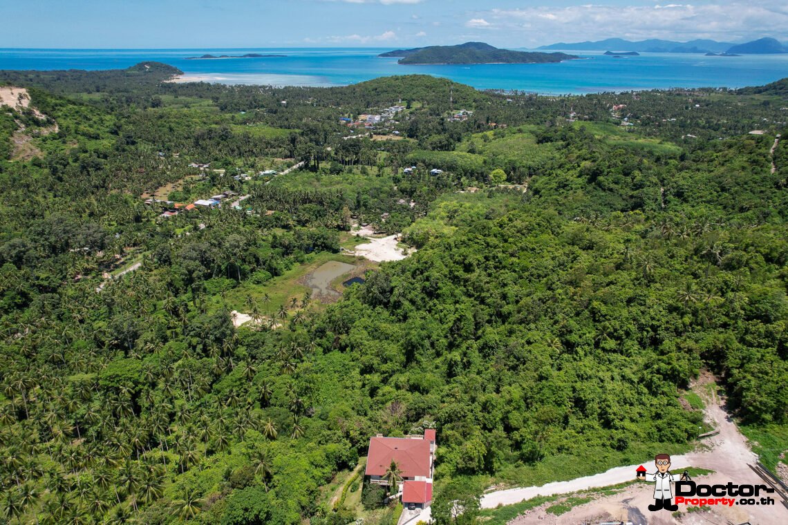 4 Bed Pool Villa with Sea View – Taling Ngam, Koh Samui – For Sale