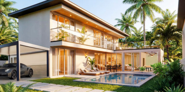 Stylish Two-Storey 4 Bedroom Pool Villa in Lamai, Koh Samui – For Sale