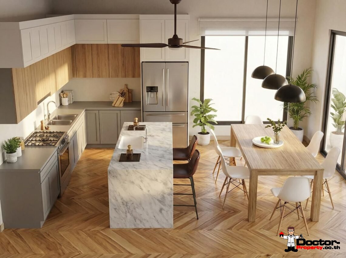 Stylish Two-Storey 4 Bedroom Pool Villa in Lamai, Koh Samui – For Sale