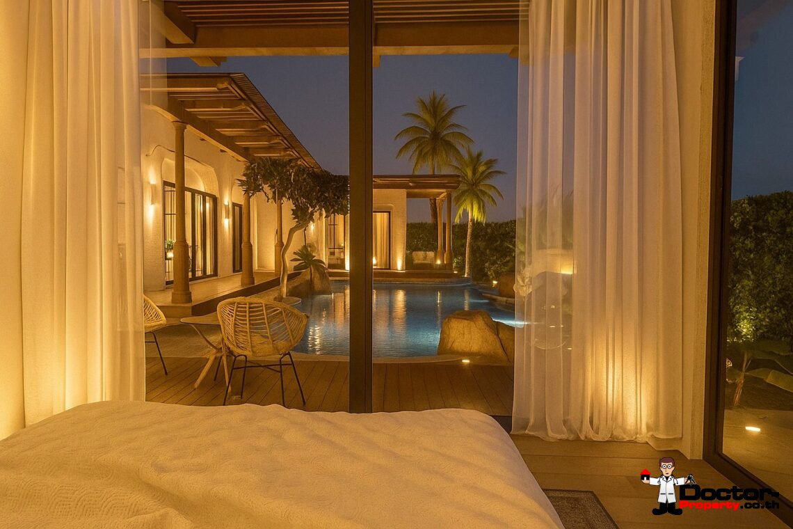 Modern 3 Bedroom Boho Pool Villa in Bang Por, Koh Samui – For Sale