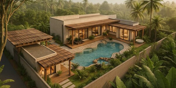 Modern 3 Bedroom Boho Pool Villa in Bang Por, Koh Samui – For Sale