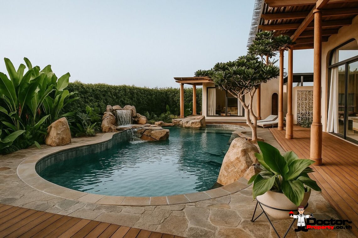 Modern 3 Bedroom Boho Pool Villa in Bang Por, Koh Samui – For Sale