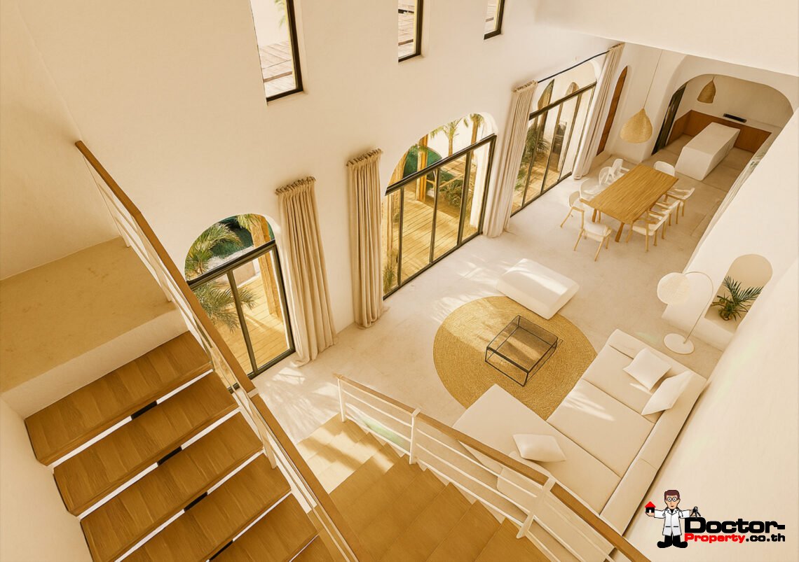 Modern 4 Bedroom Boho Pool Villa in Bang Por, Koh Samui – For Sale