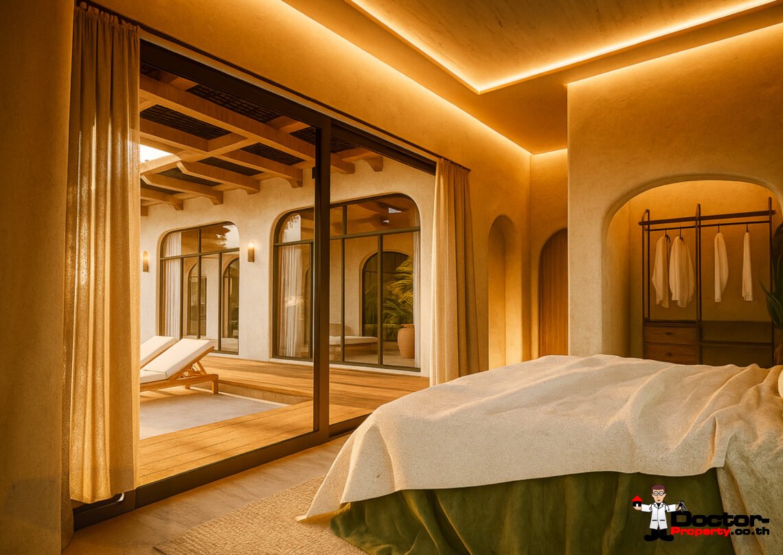 Modern 4 Bedroom Boho Pool Villa in Bang Por, Koh Samui – For Sale