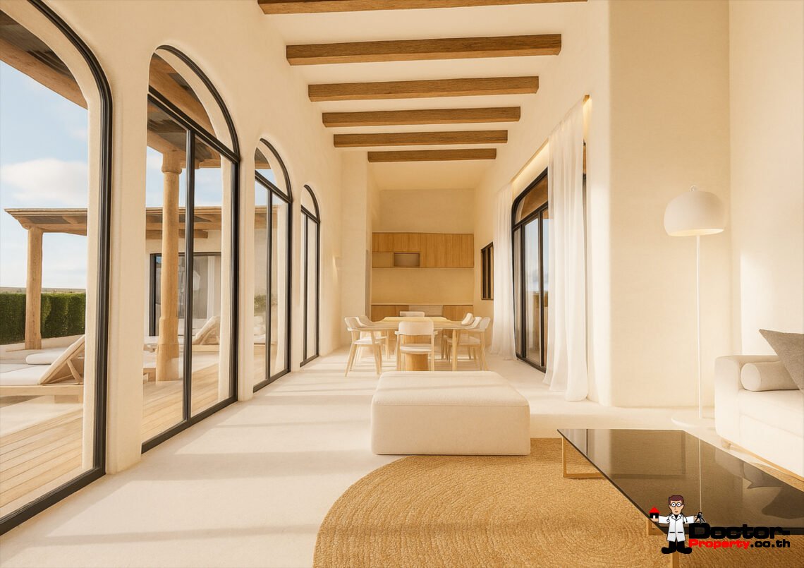 Modern 4 Bedroom Boho Pool Villa in Bang Por, Koh Samui – For Sale