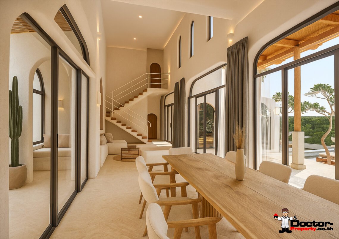 Modern 4 Bedroom Boho Pool Villa in Bang Por, Koh Samui – For Sale