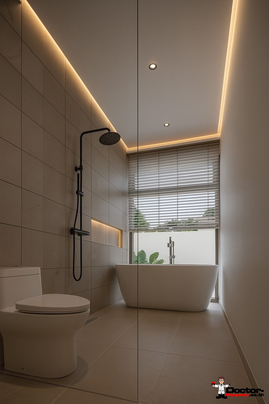 Modern 3-4 Bedroom Pool Villa with Partial Sea View and Mountain View in Lamai, Koh Samui – For Sale