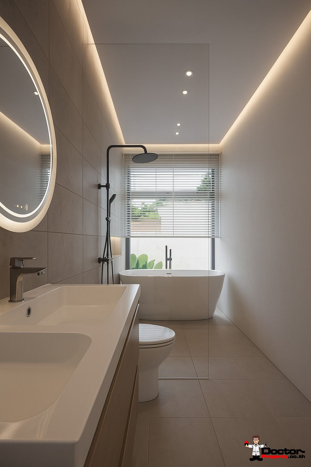 Modern 3-4 Bedroom Pool Villa with Partial Sea View and Mountain View in Lamai, Koh Samui – For Sale