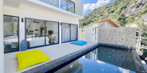 3 Bedroom Pool Villa with Partial Sea View in Lamai, Koh Samui – For Sale
