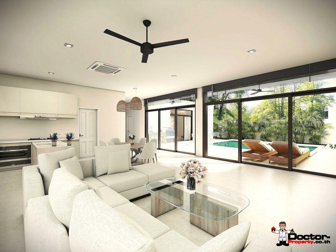 Modern Tropical 3 Bedroom Pool Villa in Lamai, Koh Samui – For Sale