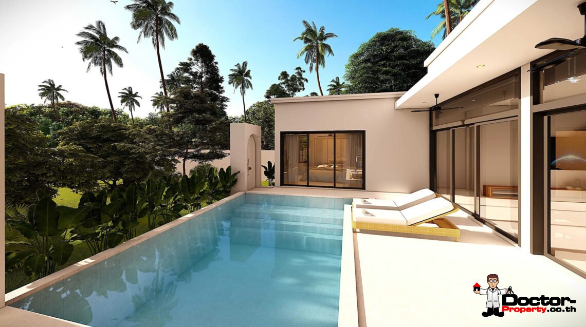 Modern Tropical 3 Bedroom Pool Villa in Lamai, Koh Samui – For Sale