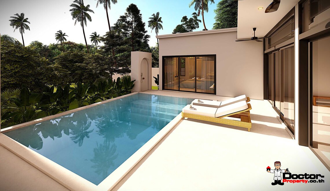 Modern Tropical 3 Bedroom Pool Villa in Lamai, Koh Samui – For Sale