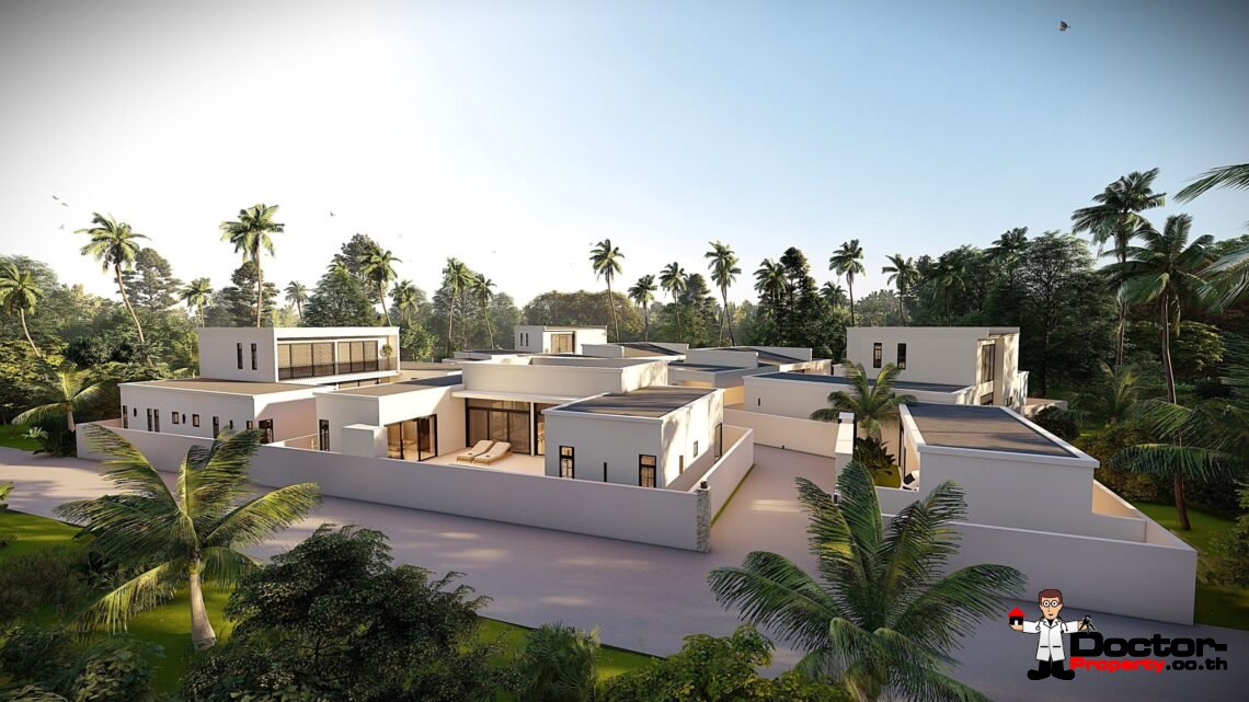 Modern Tropical 3 Bedroom Pool Villa in Lamai, Koh Samui – For Sale