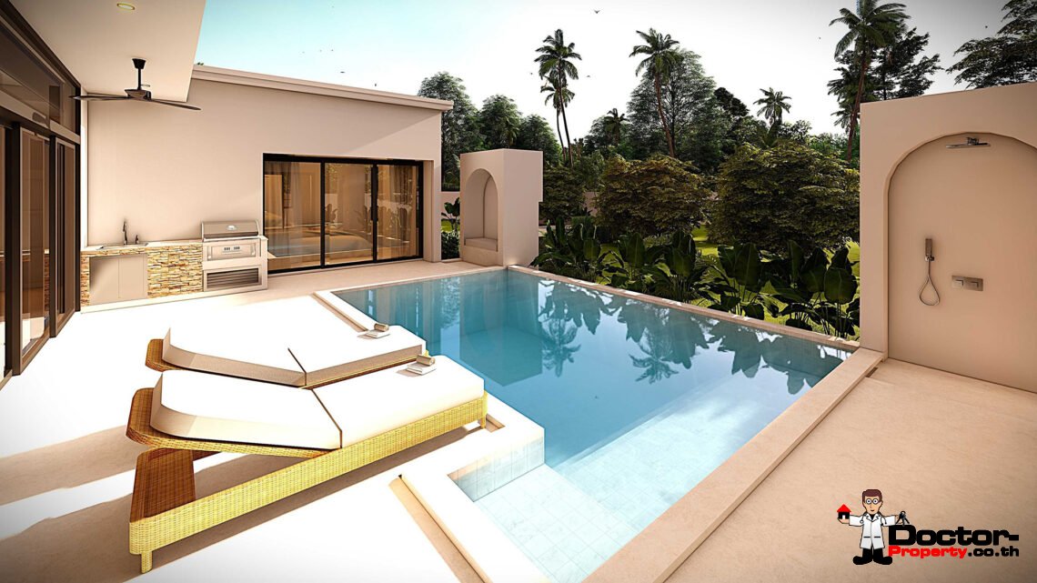 Modern Tropical 3 Bedroom Pool Villa in Lamai, Koh Samui – For Sale