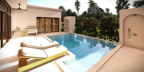 Modern Tropical 3 Bedroom Pool Villa in Lamai, Koh Samui – For Sale