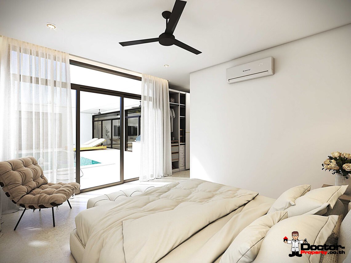 Modern Tropical 3 Bedroom Pool Villa in Lamai, Koh Samui – For Sale