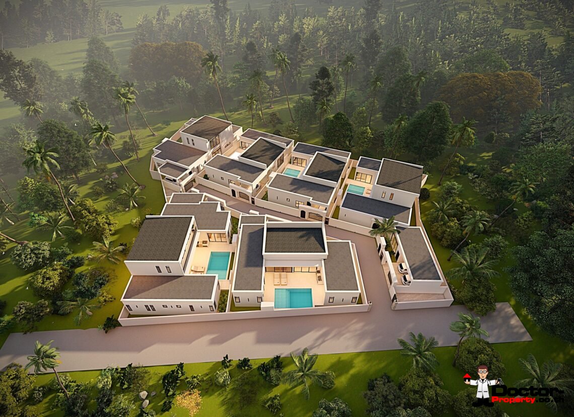 Modern Tropical 3 Bedroom Pool Villa in Lamai, Koh Samui – For Sale