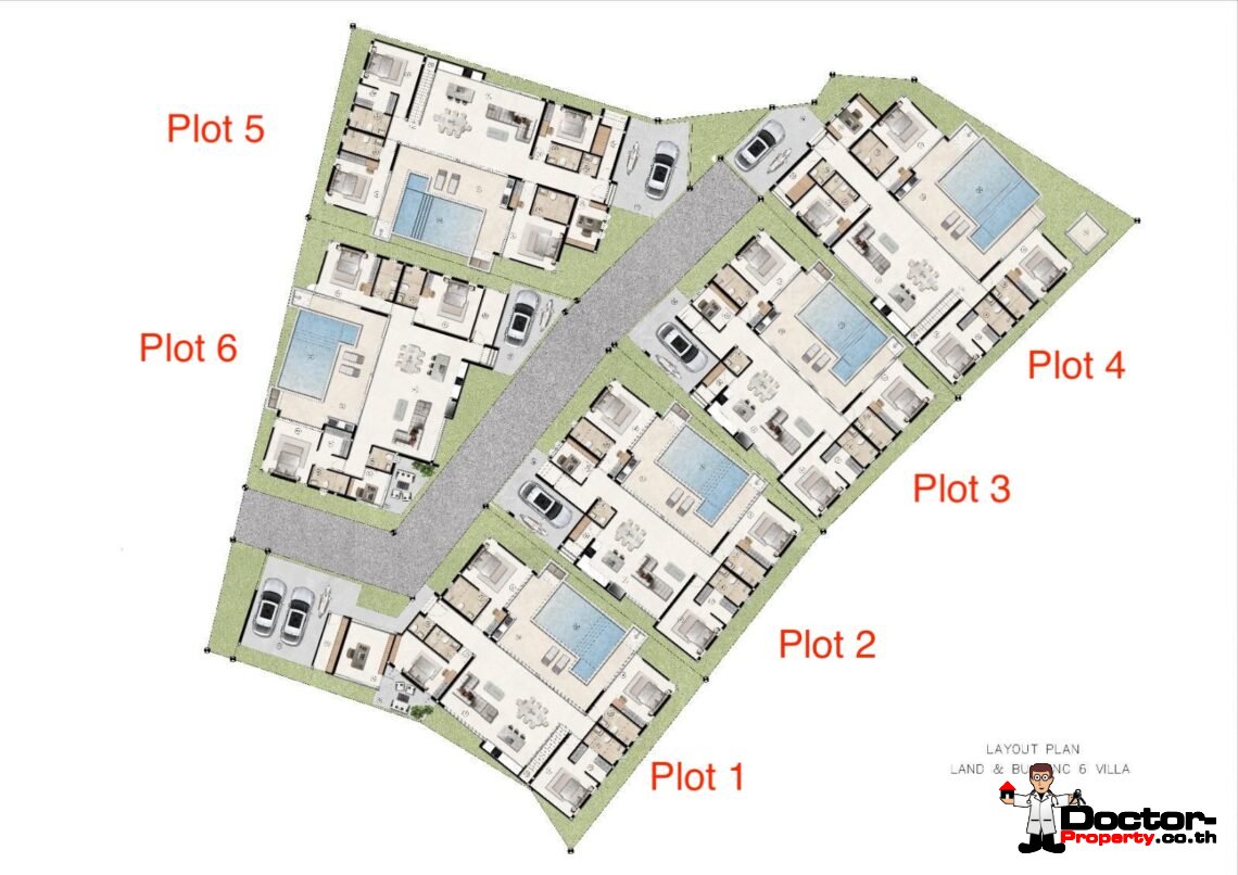 Modern Tropical 3 Bedroom Pool Villa in Lamai, Koh Samui – For Sale