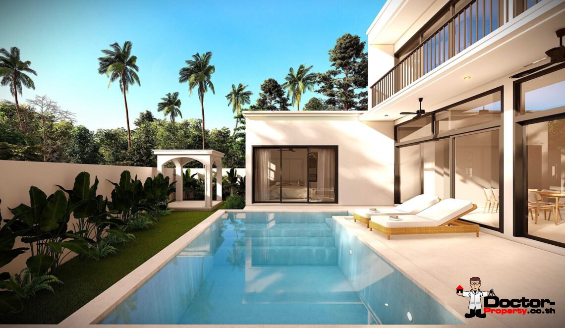 Modern Tropical 5 Bedroom Pool Villa in Lamai, Koh Samui – For Sale