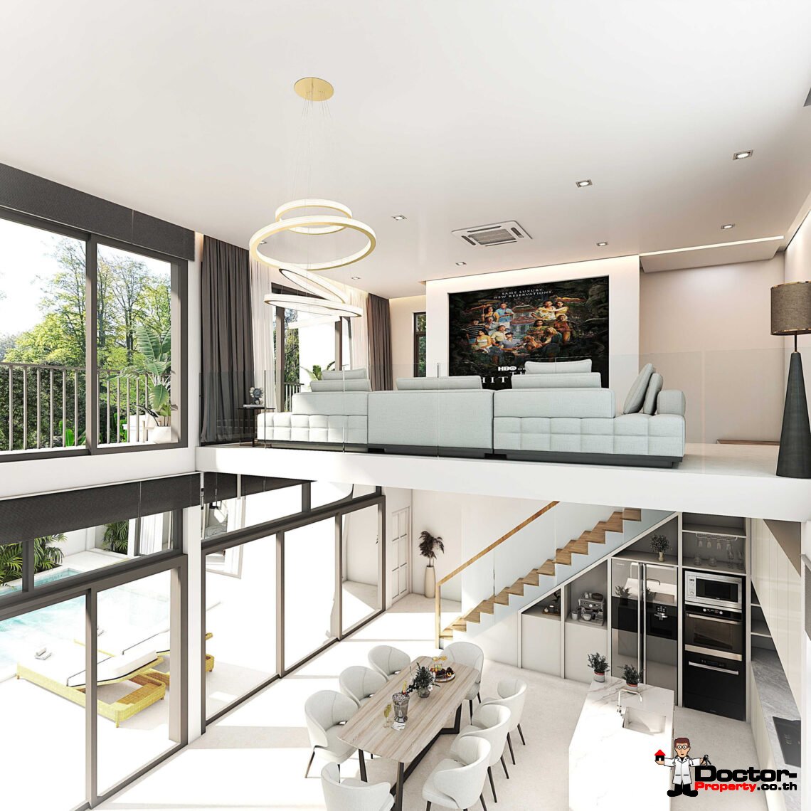 Modern Tropical 5 Bedroom Pool Villa in Lamai, Koh Samui – For Sale