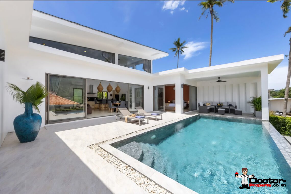 Tropical 3 Bedroom Pool Villa in Lamai, Koh Samui – For Sale