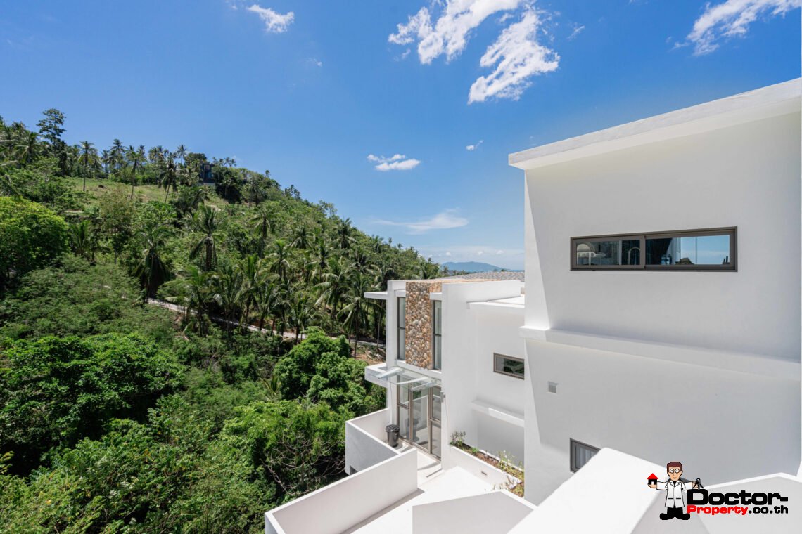 Modern 3 Bedroom Pool Villa with Sea View in Chaweng Noi, Koh Samui – For Sale