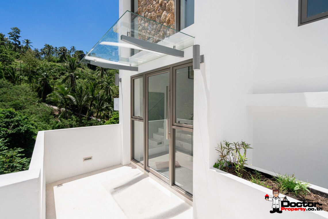 Modern 3 Bedroom Pool Villa with Sea View in Chaweng Noi, Koh Samui – For Sale