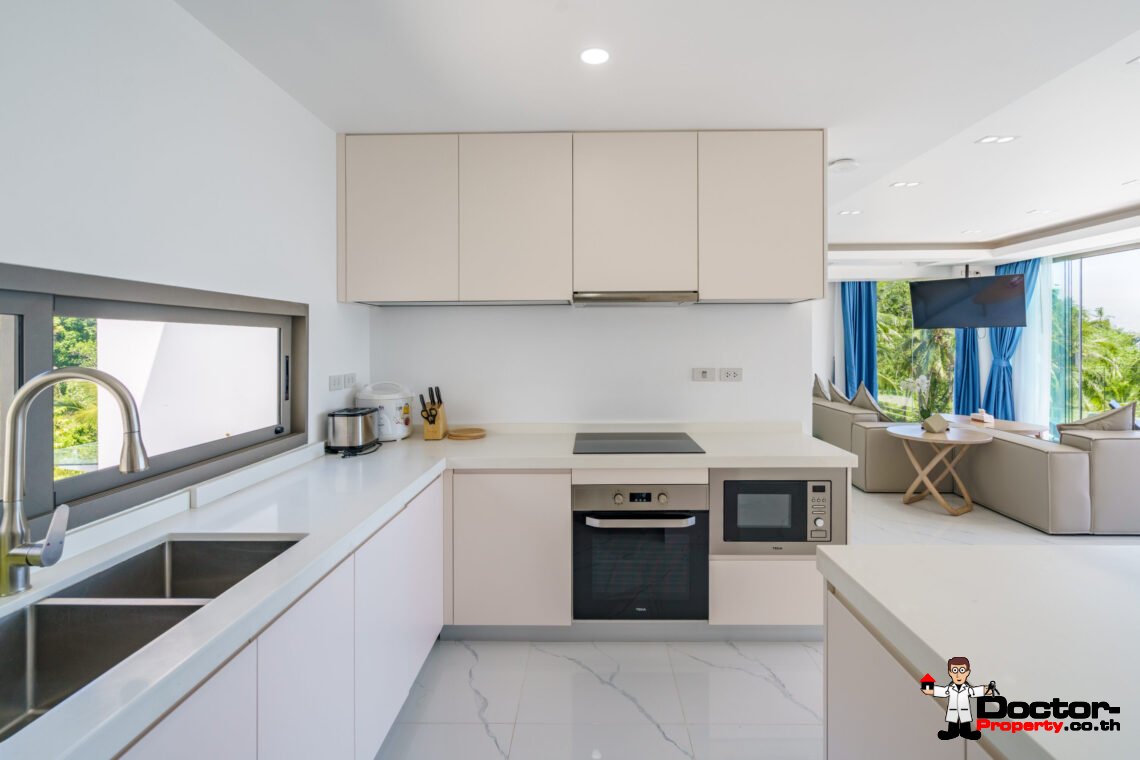 Modern 3 Bedroom Pool Villa with Sea View in Chaweng Noi, Koh Samui – For Sale