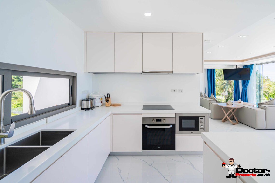 Modern 3 Bedroom Pool Villa with Sea View in Chaweng Noi, Koh Samui – For Sale