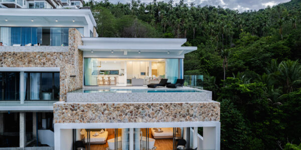 Modern 3 Bedroom Pool Villa with Sea View in Chaweng Noi, Koh Samui – For Sale