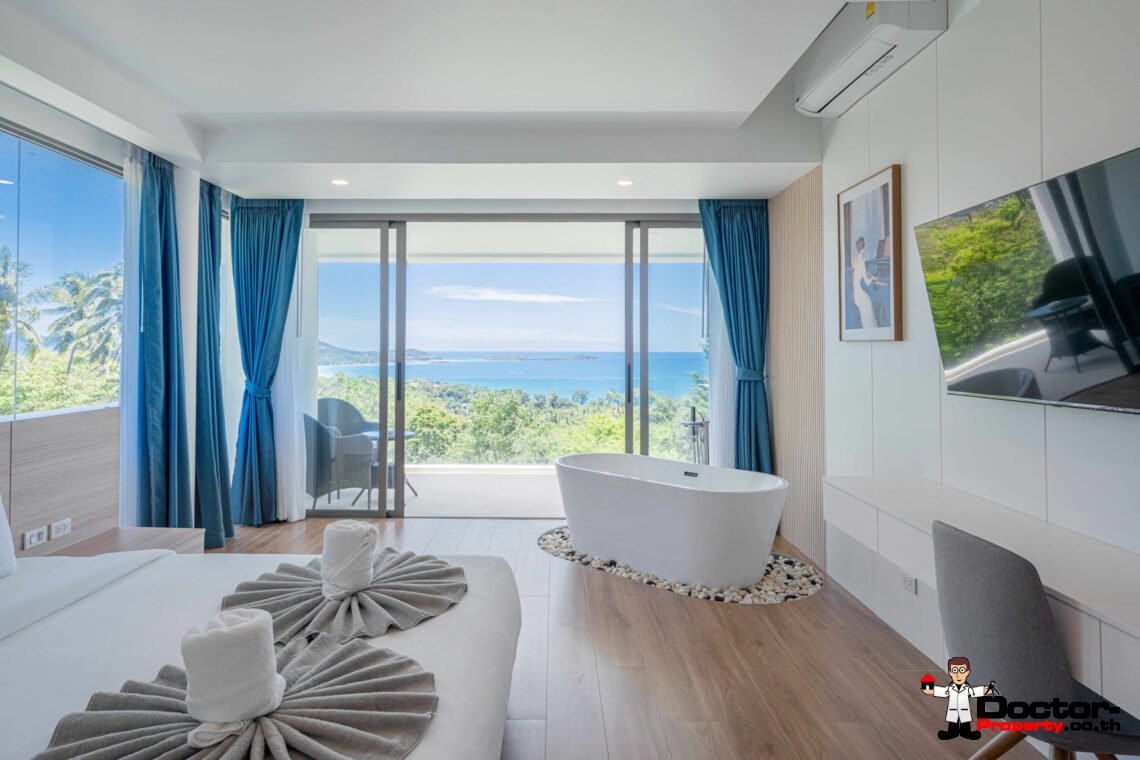 Modern 3 Bedroom Pool Villa with Sea View in Chaweng Noi, Koh Samui – For Sale