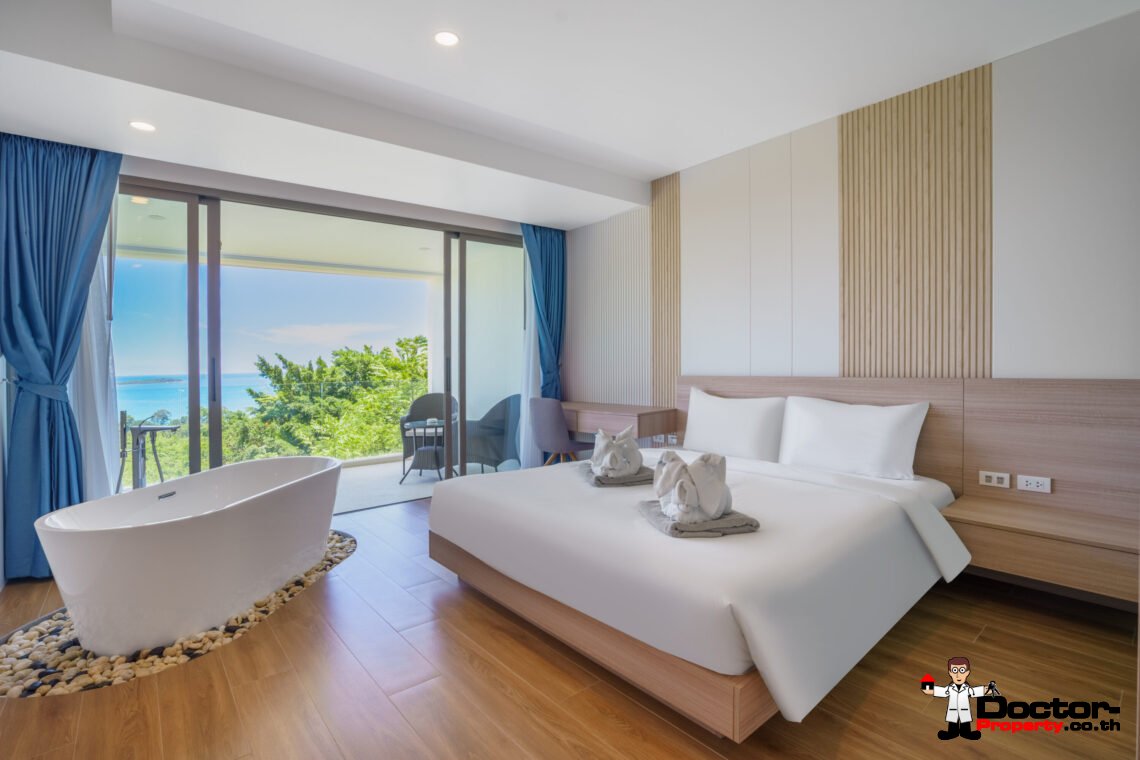 Modern 3 Bedroom Pool Villa with Sea View in Chaweng Noi, Koh Samui – For Sale