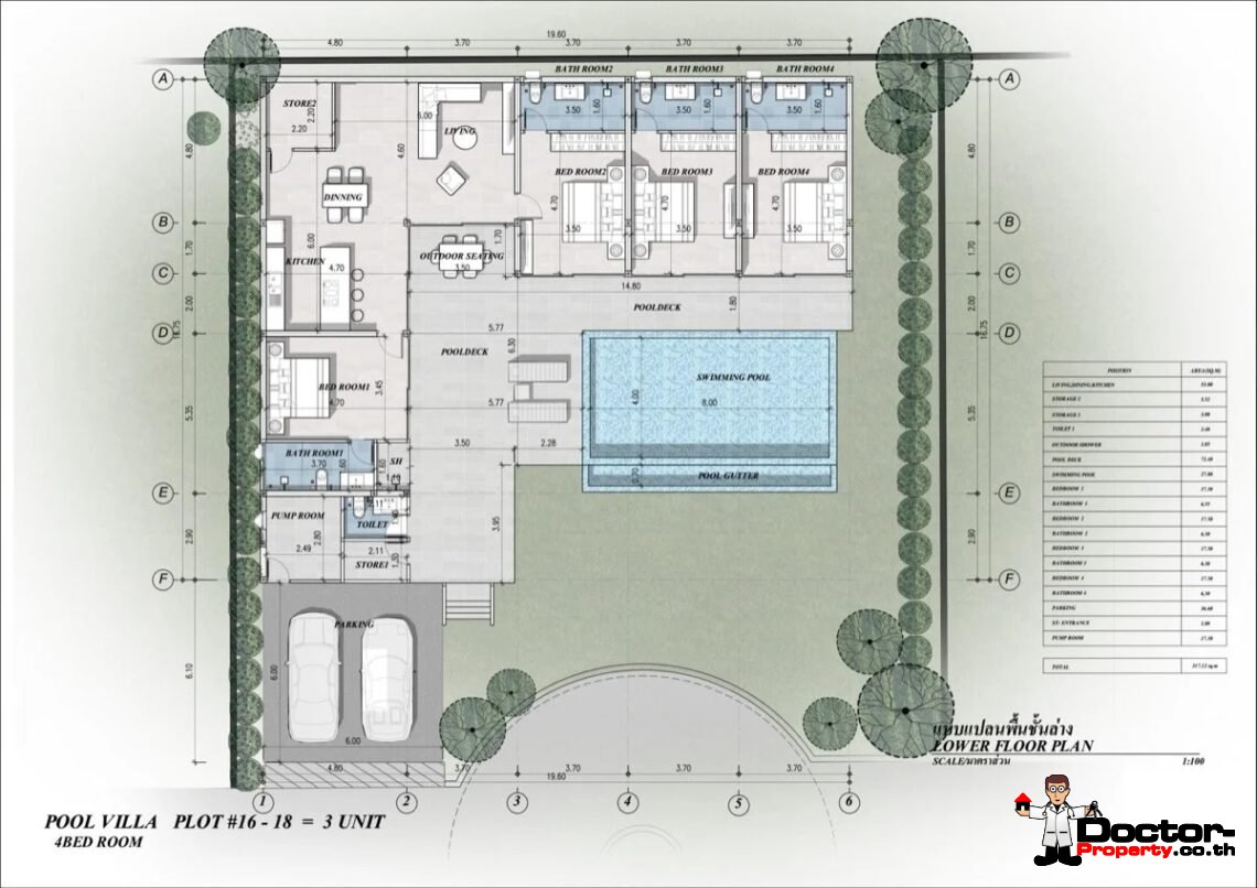 Modern 4 Bedroom Pool Villa in Laem Set, Koh Samui – For Sale