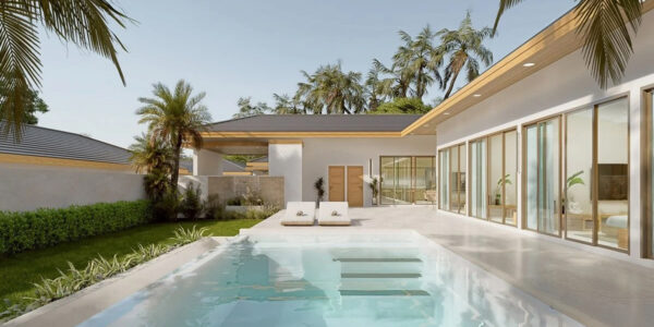 Tropical 4 Bedroom Pool Villa in Laem Set, Koh Samui – For Sale