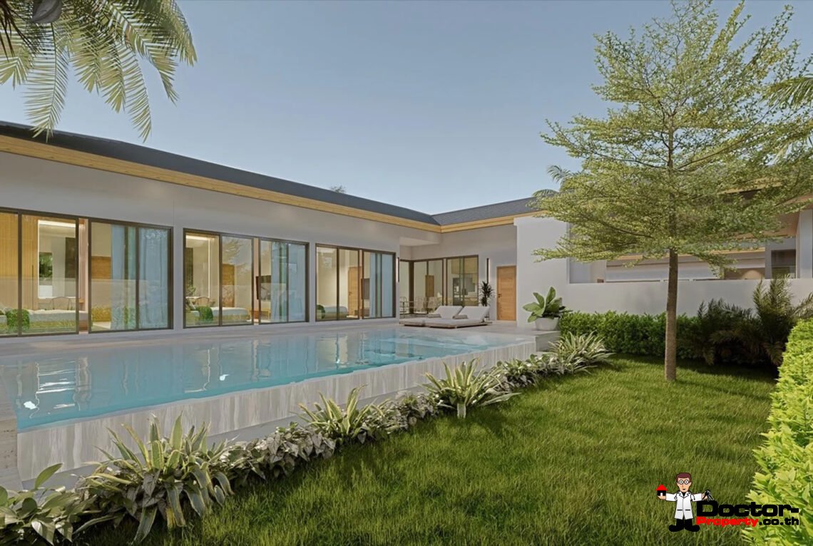 Tropical 3 Bedroom Pool Villa in Laem Set, Koh Samui – For Sale