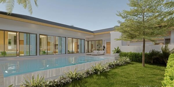 Tropical 3 Bedroom Pool Villa in Laem Set, Koh Samui – For Sale