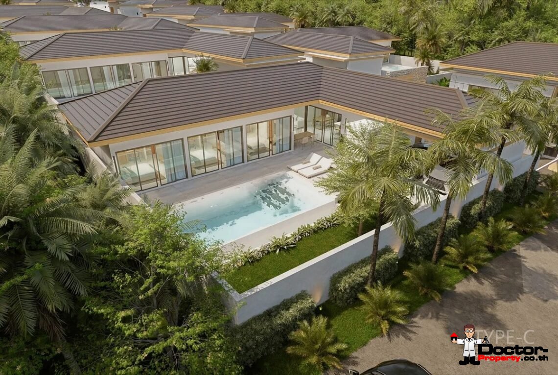 Tropical 3 Bedroom Pool Villa in Laem Set, Koh Samui – For Sale