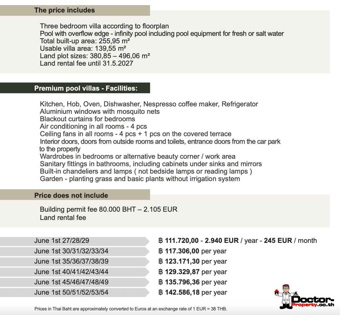 Tropical 3 Bedroom Pool Villa in Laem Set, Koh Samui – For Sale