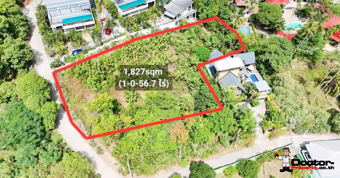 1,826 Sqm of Sae View Land in Laem Set, Koh Samui – For Sale