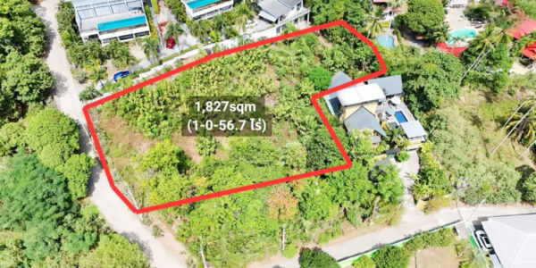 1,826 Sqm of Sae View Land in Laem Set, Koh Samui – For Sale